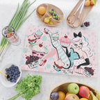 Vanilla Cupcake Pinup Doll  Cutting Board Gallery Image 2
