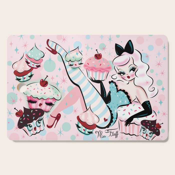 Vanilla Cupcake Pinup Doll  Cutting Board Gallery Image 1