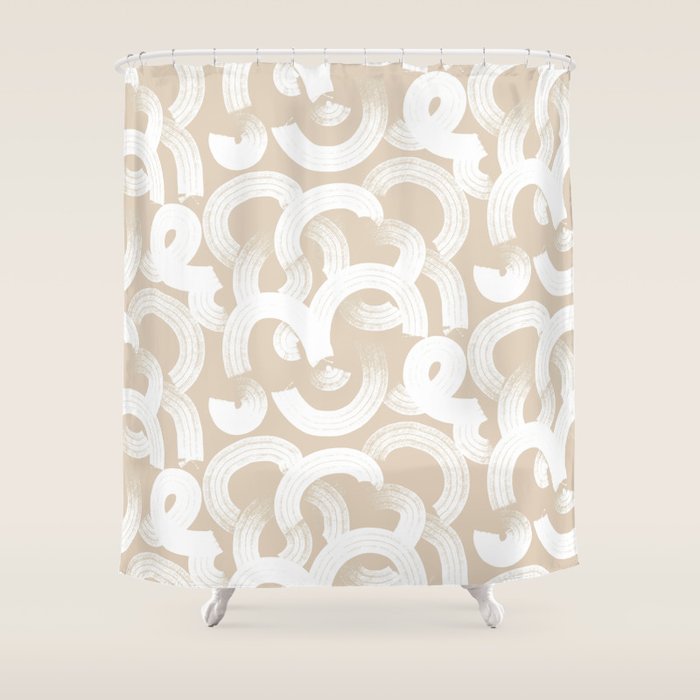 Tor in Tan Shower Curtain Gallery Image 1