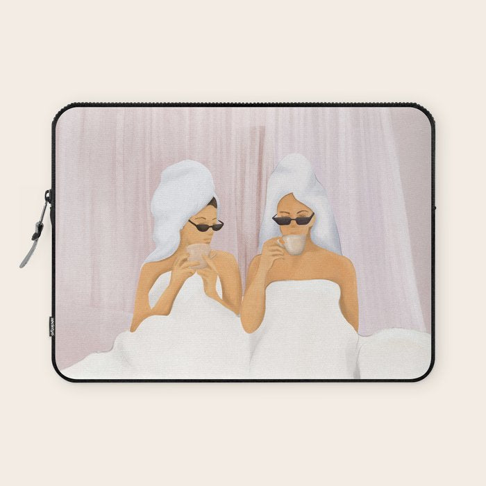 Morning with a friend Laptop Sleeve Gallery Image 1