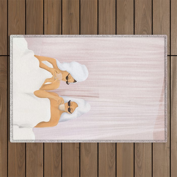 Morning with a friend Outdoor Rug Gallery Image 1