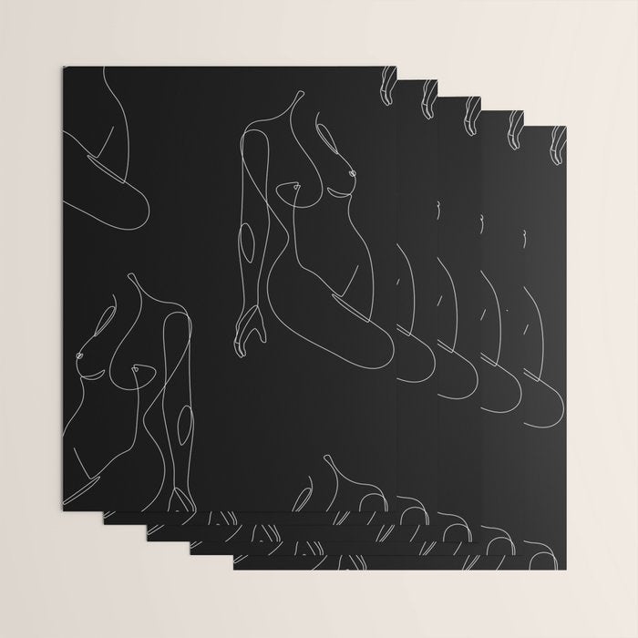 Single Nude Night Wrapping Paper Gallery Image 3