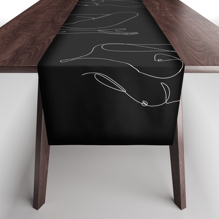 Single Nude Night Table Runner Gallery Image 1