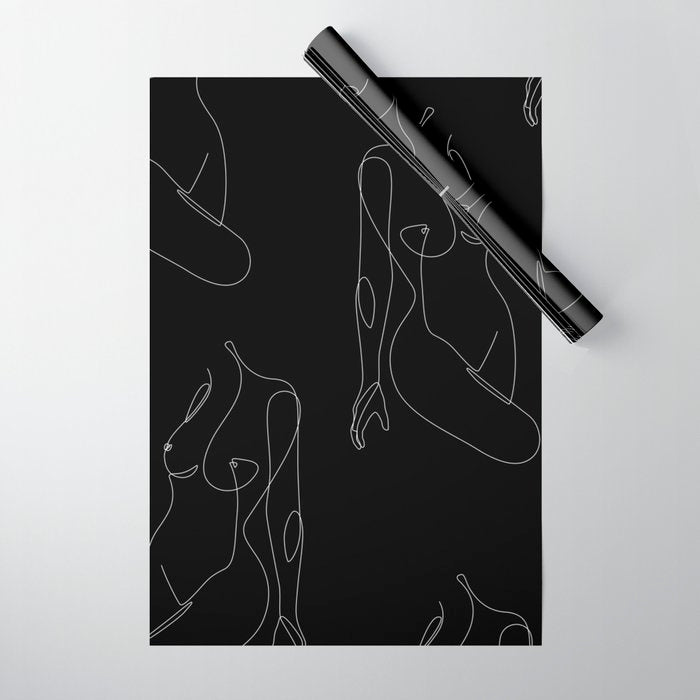 Single Nude Night Wrapping Paper Gallery Image 1