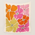Blooming Retro Florals Wall Tapestry Gallery Image 4