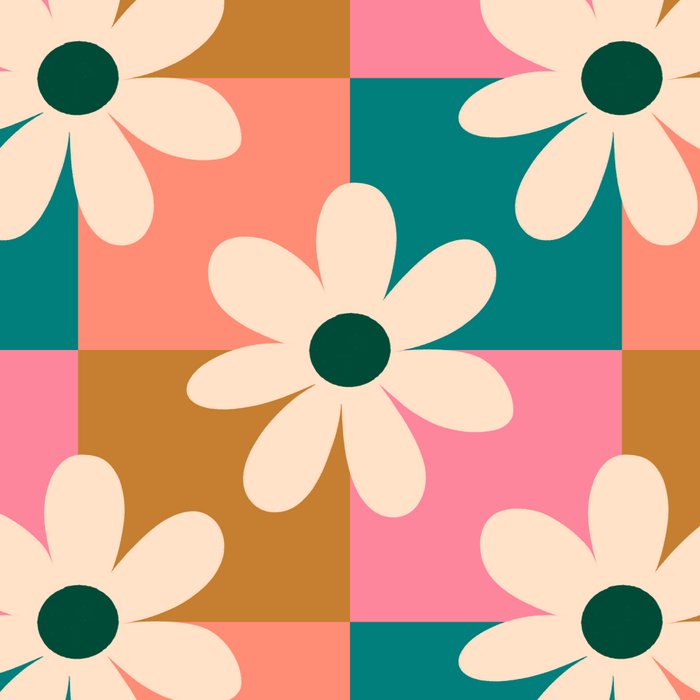 Daisy checkered - colors  Coffee Mug Gallery Image 2