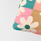 Daisy checkered - colors  Pillow Sham Gallery Image 4