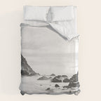 Big Sur Black and White Duvet Cover Gallery Image 6