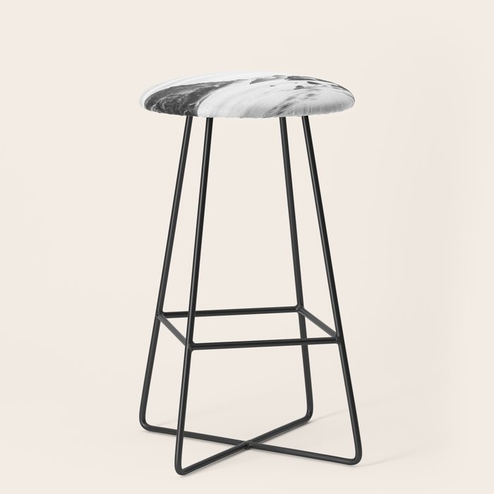 Big Sur Black and White Stool Gallery Image 1
