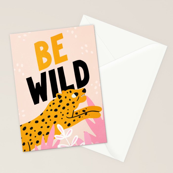 Be Wild: The Peach Edition Stationery Card Gallery Image 2