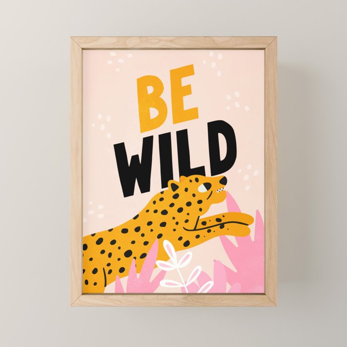 Be Wild: The Peach Edition Mini Art Print Gallery Image 1