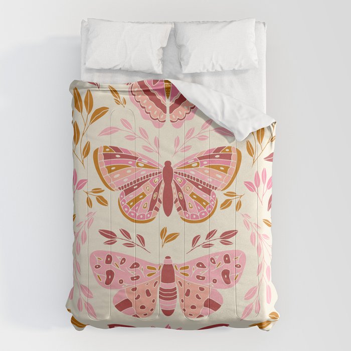 Vintage Butterflies Pink  Comforter Gallery Image 6