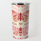 Vintage Butterflies Pink  Travel Mug Gallery Image 1
