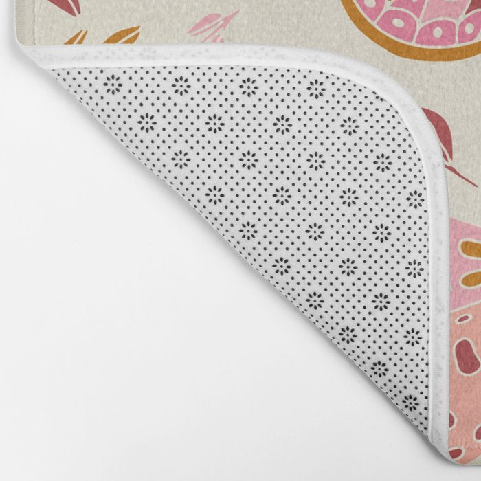 Vintage Butterflies Pink  Bath Mat Gallery Image 2