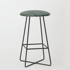 Arrow Lines Pattern in Forest Sage Green 2 Stool Gallery Image 1