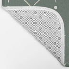 Arrow Lines Pattern in Forest Sage Green 2 Bath Mat Gallery Image 2