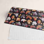 Chicken and Chick - dark Wrapping Paper Gallery Image 2