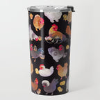Chicken and Chick - dark Travel Mug Gallery Image 2