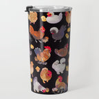 Chicken and Chick - dark Travel Mug Gallery Image 3