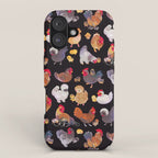 Chicken and Chick - dark iPhone Case Gallery Image 1