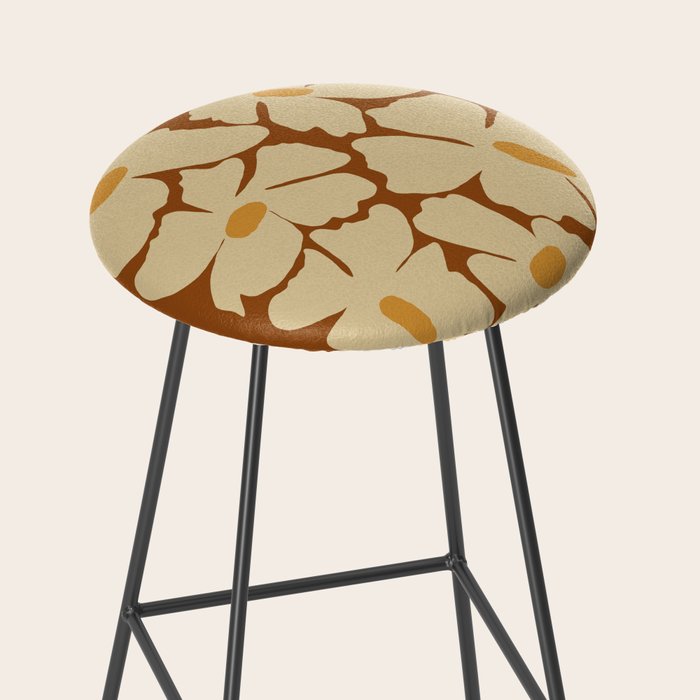 Retro fun floral  Stool Gallery Image 2