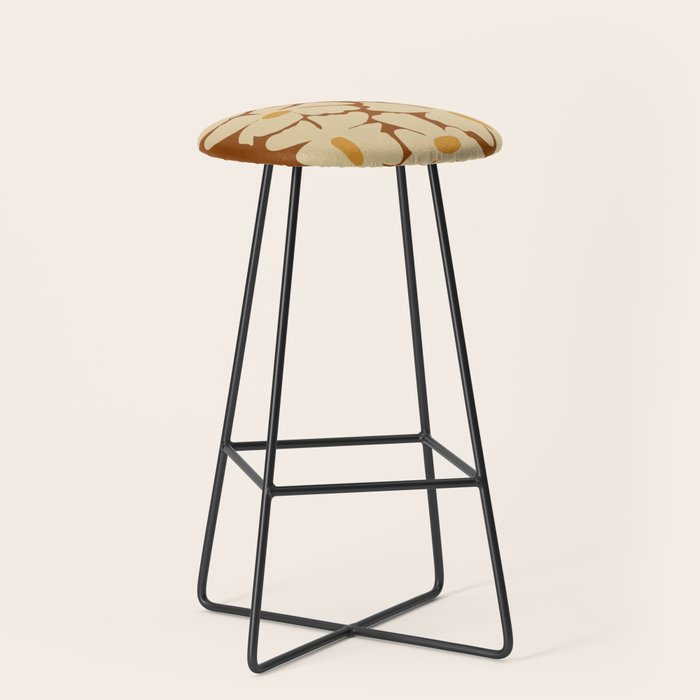 Retro fun floral  Stool Gallery Image 1