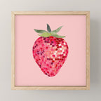 Disco Ball Strawberry Mini Art Print Gallery Image 1