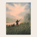 The Fly Fisherman With His Loyal Friend Notebook Gallery Image 4