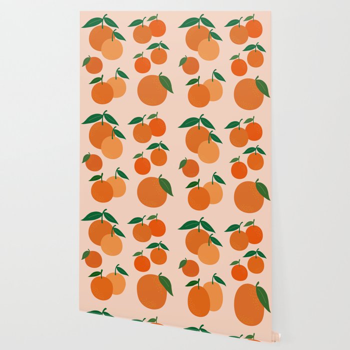 Fruit Market Print Oranges Fruit Art Orange Fruit Market Aesthetic Food Art Modern Decor Wallpaper Gallery Image 2
