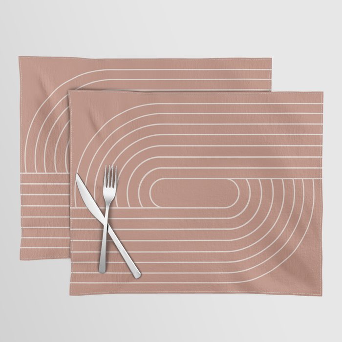 Oval Lines Abstract XXXI Placemat Gallery Image 1
