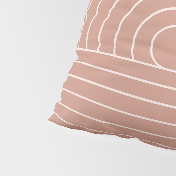 Oval Lines Abstract XXXI Pillow Sham Gallery Image 4
