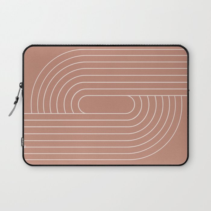Oval Lines Abstract XXXI Laptop Sleeve Gallery Image 1