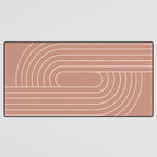 Oval Lines Abstract XXXI Desk Mat Gallery Image 3