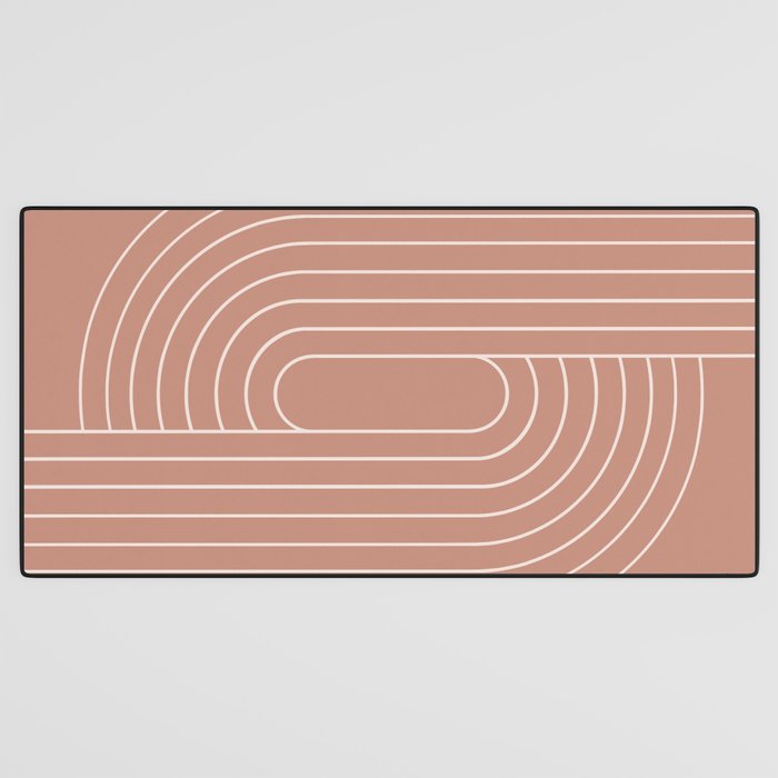 Oval Lines Abstract XXXI Desk Mat Gallery Image 3