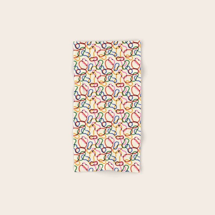 Abstract Loop Color Play Bath Towel Gallery Image 1