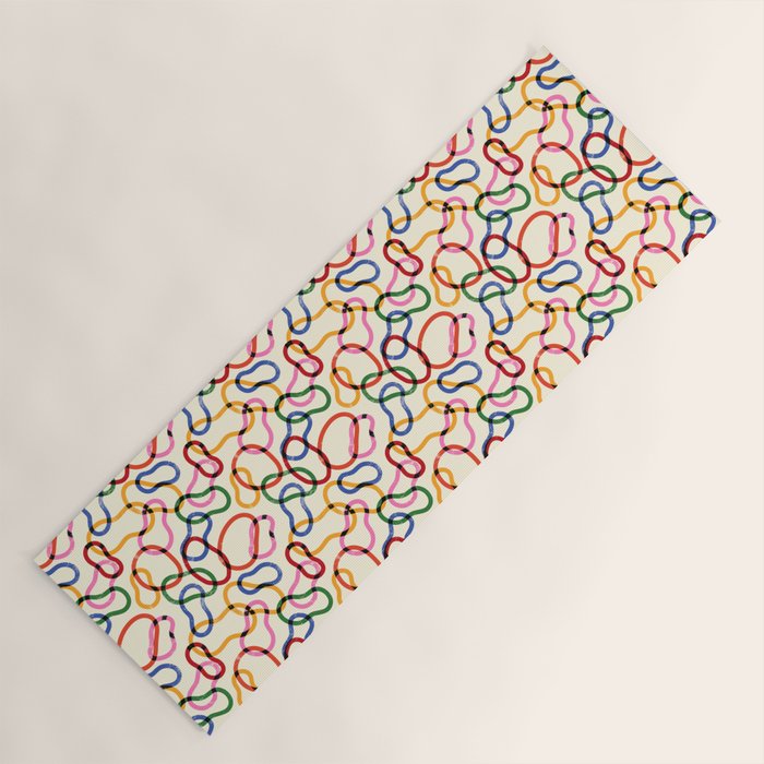 Abstract Loop Color Play Yoga Mat Gallery Image 1