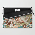 Jurassic Portal | Retro Rainbow Palette | Dinosaur Science Fiction Art Laptop Sleeve Gallery Image 2