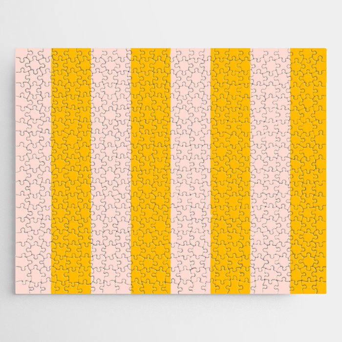 Warm Yellow and Beige Stripes Jigsaw Puzzle Gallery Image 1