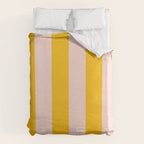 Warm Yellow and Beige Stripes Duvet Cover Gallery Image 6