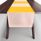 Warm Yellow and Beige Stripes Table Runner Gallery Image 1