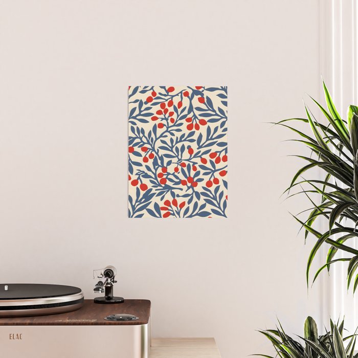 Winter Berries and Blue Poster Gallery Image 2