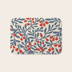 Winter Berries and Blue Bath Mat Gallery Image 1
