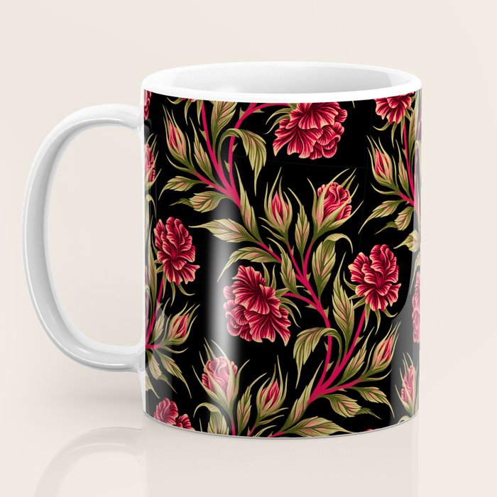 Rose - Red / Green Coffee Mug Gallery Image 3