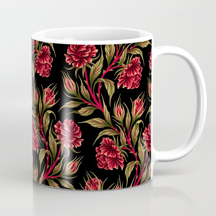 Rose - Red / Green Coffee Mug Gallery Image 1