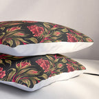 Rose - Red / Green Pillow Sham Gallery Image 3