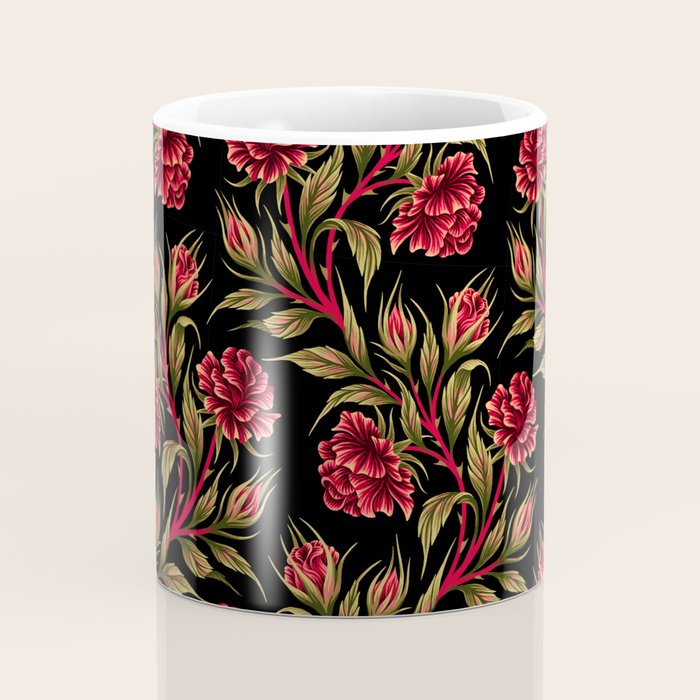Rose - Red / Green Coffee Mug Gallery Image 4