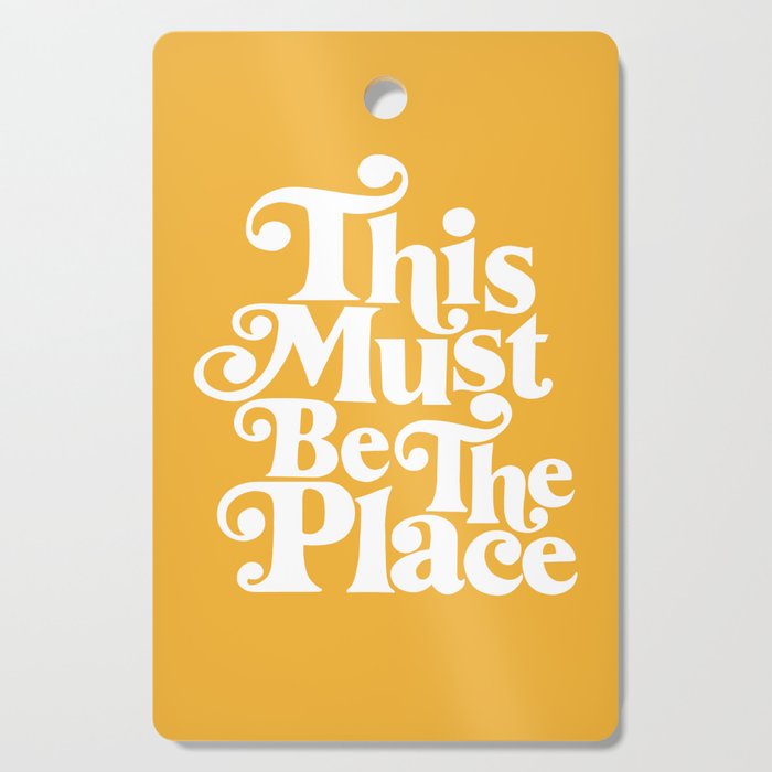 This Must Be The Place - Yellow Palette Cutting Board Gallery Image 1