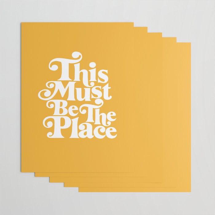 This Must Be The Place - Yellow Palette Wrapping Paper Gallery Image 3