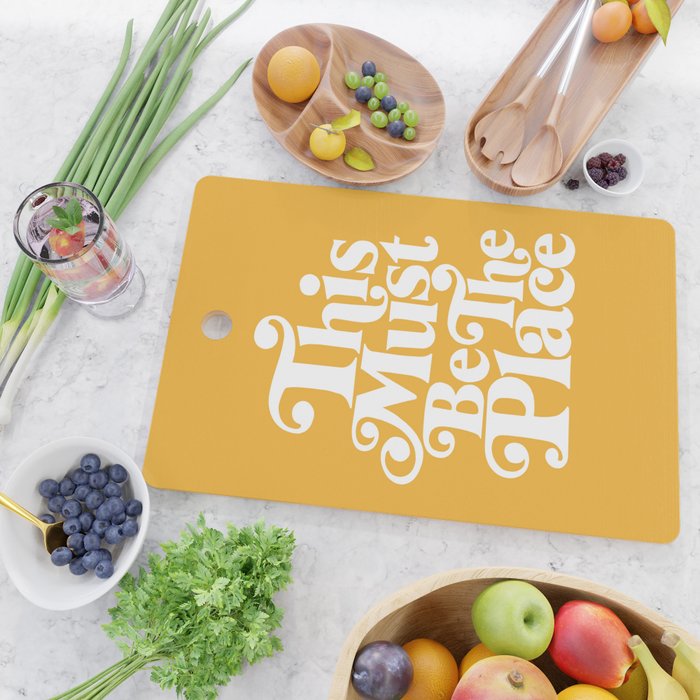 This Must Be The Place - Yellow Palette Cutting Board Gallery Image 2