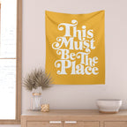 This Must Be The Place - Yellow Palette Wall Tapestry Gallery Image 2